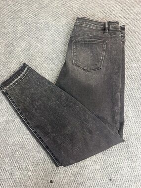 KanCan Jeans Womens Size 31 High Rise Skinny Faded Black Button Fly
